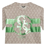 Guess T-Shirt Tinta Unita con Stampa per Bambina J5RI04K4YW4 BEIGE GUESS 