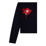 MAX&Co. maglia girocollo tinta unita con ricami Blu per Bambina MX0077 BLU MAX&Co. 