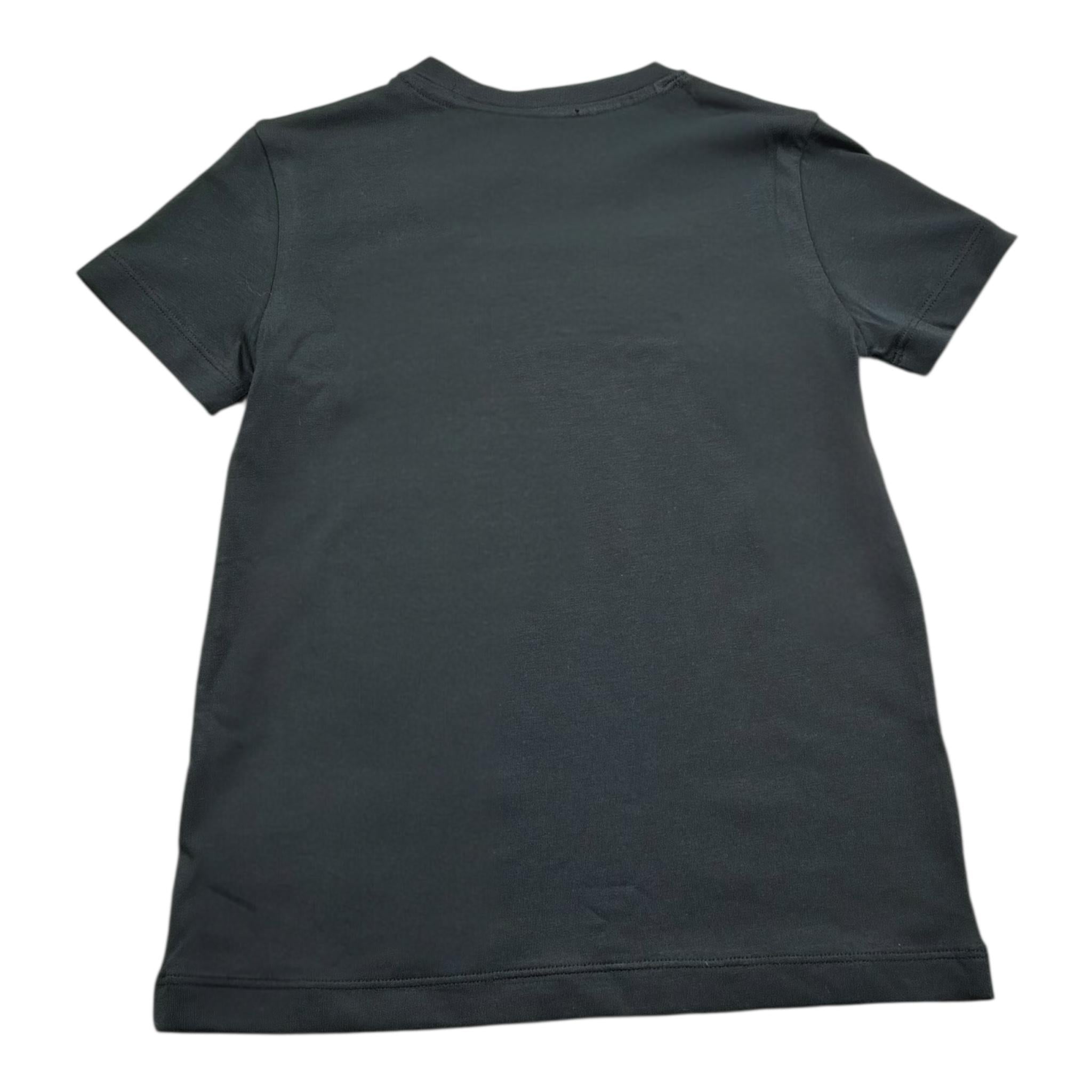 Trussardi T-Shirt Girocollo Tinta Unita con Logo per Bambina TGP26001TS NERO TRUSSARDI 