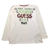 GUESS shirt girocollo tinta unita cn stampa in contrasto Bianco per Bambino L4YI23K8HM3 BIANCO GUESS 
