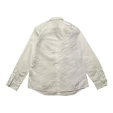 Woolrich Camicia Tinta Unita Con Microfantasia Bianco Per Bambino