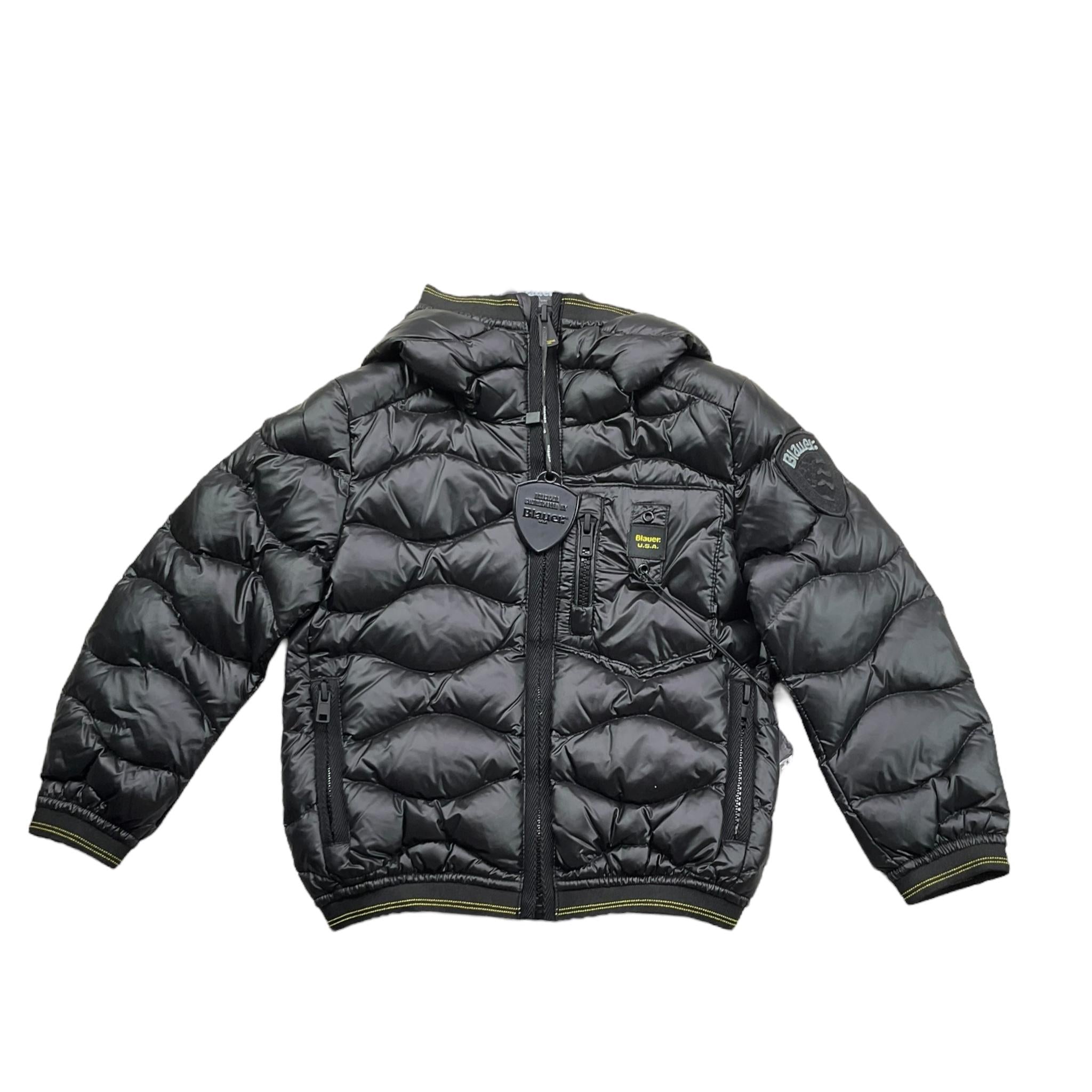 BLAUER giubbino tinta unita con zip e cappuccio Nero per Neonato 23WBLKC03230 NERO BLAUER 