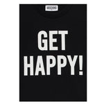 Moschino T-Shirt Girocollo Tinta Unita con Stampe per Bambino HDM06U NERO MOSCHINO 