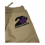 Dsquared2 Pantalone Tuta Tinta Unita con Logo per Bambino DQ2473 VERDE DSQUARED2 