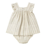 Mayoral Set 2 Pezzi Abito-Coulotte Bicolore per Neonata 1858 BIANCO/BEIGE MAYORAL 