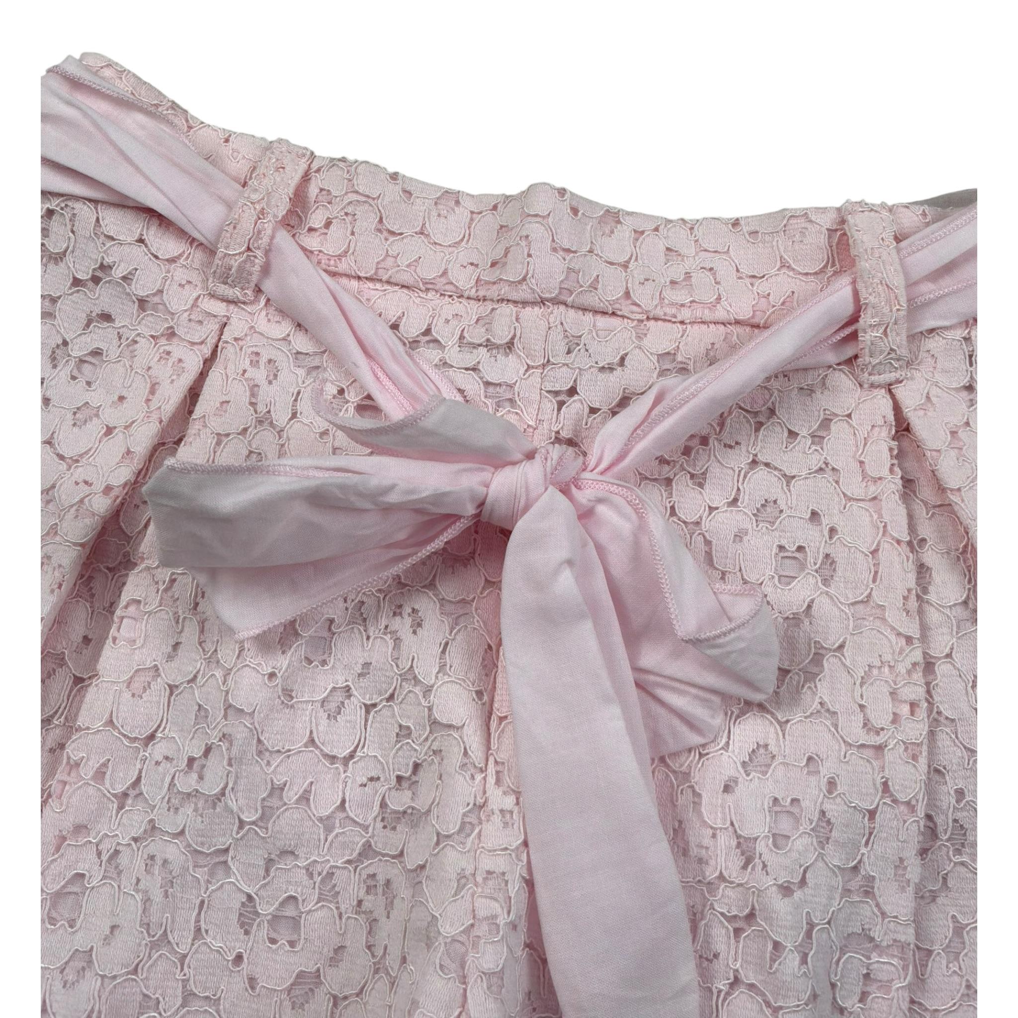 M+E' Short tinta unita con Cinturino Rosa per Bambina UE0783 ROSA M+E' 
