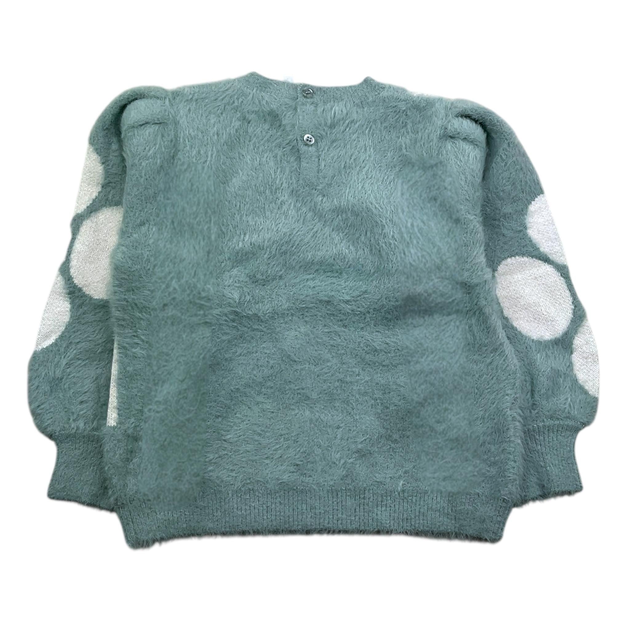 MAYORAL maglia girocollo tinta unita ricami fiori Verde acqua per Bambina 2321 VERDE ACQUA MAYORAL 