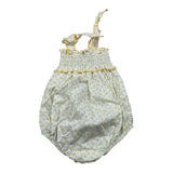 Calamaro Pagliaccetto Bretelline Tinta Unita per Neonata 32471 BIANCO CALAMARO 