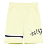 Iceberg Bermuda Tinta Unita con Elastico In Vita per Bambino BFICE5101J VERDE ICEBERG 