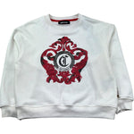 Just Cavalli Felpa Chiusa Girocollo Tinta Unita con Stampa per Bambino JBP26031FE PANNA JUST CAVALLI 