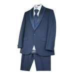 Antonio Notaro Completo 5 Pezzi Giacca-Gilet-Cravatta-Pantalone-Camicie per Bambino 2310B BLU ANTONIO NOTARO 