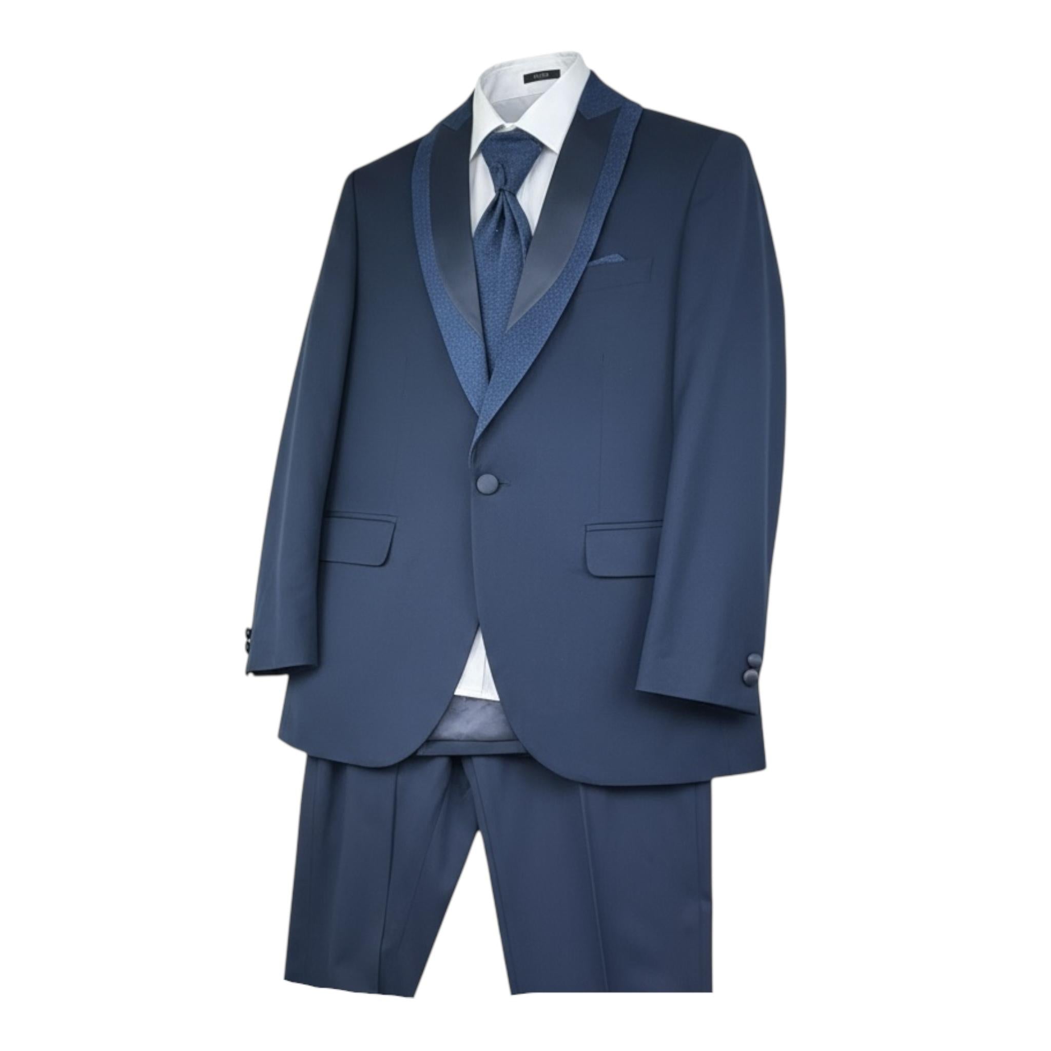 Antonio Notaro Completo 5 Pezzi Giacca-Gilet-Cravatta-Pantalone-Camicie per Bambino 2310B BLU ANTONIO NOTARO 