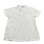 Aletta Camicia Mezza Manica Tinta Unita per Neonato R22754 PANNA ALETTA 
