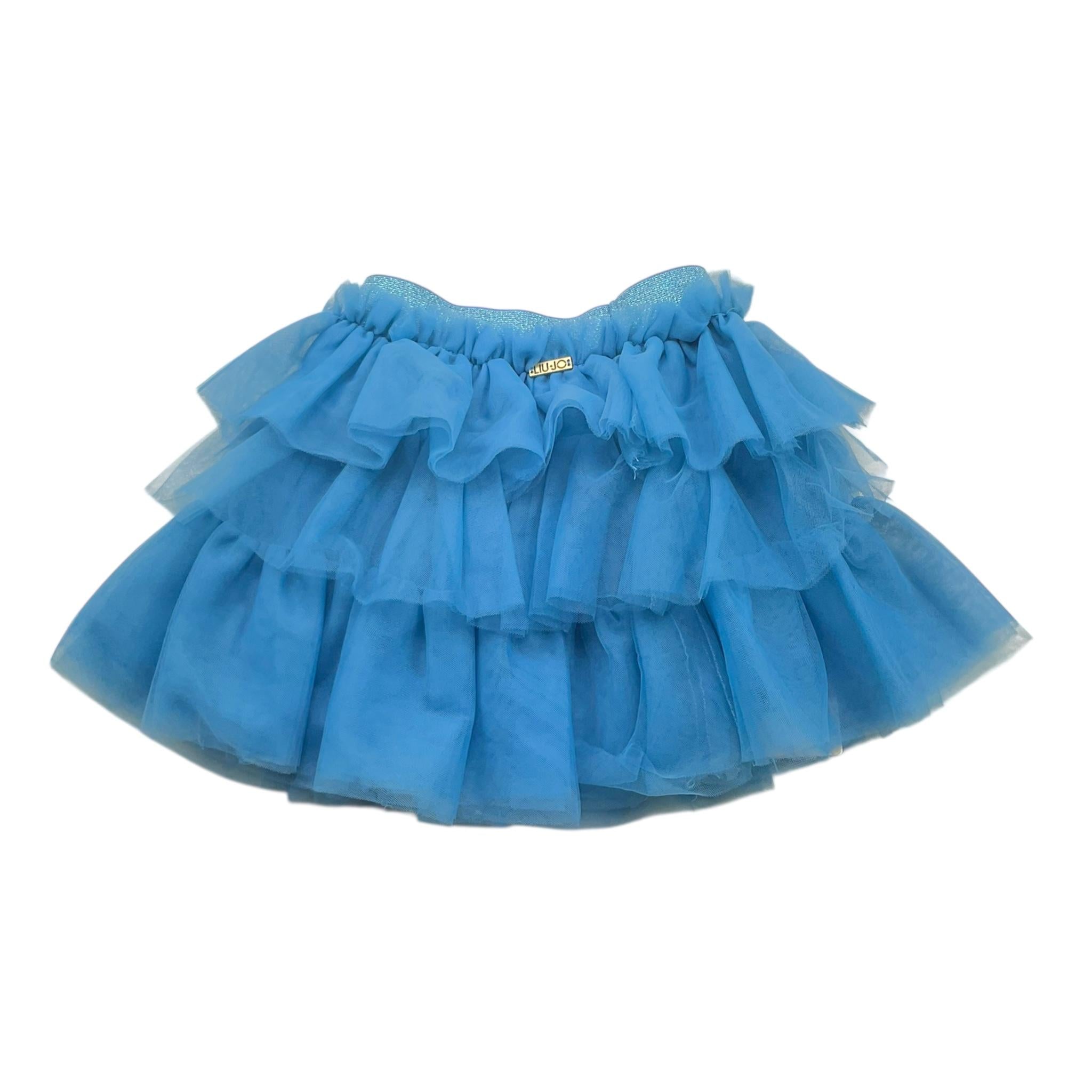 LIU JO gonna tinta unita in tulle Verde petrolio per Neonata KF4047J9239 VERDE PETROLIO LIU JO 