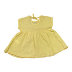 Calamaro Camicia Tinta Unita Giromanica per Neonata DNIKN GIALLO CALAMARO 