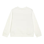 LANVIN felpa chiusa girocollo tinta unita con logo Panna per Bambino N30141 PANNA LANVIN 