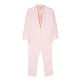 Stella Mccartney Completo Giacca-Pantalone Tinta Unita Rosa Per Bambina