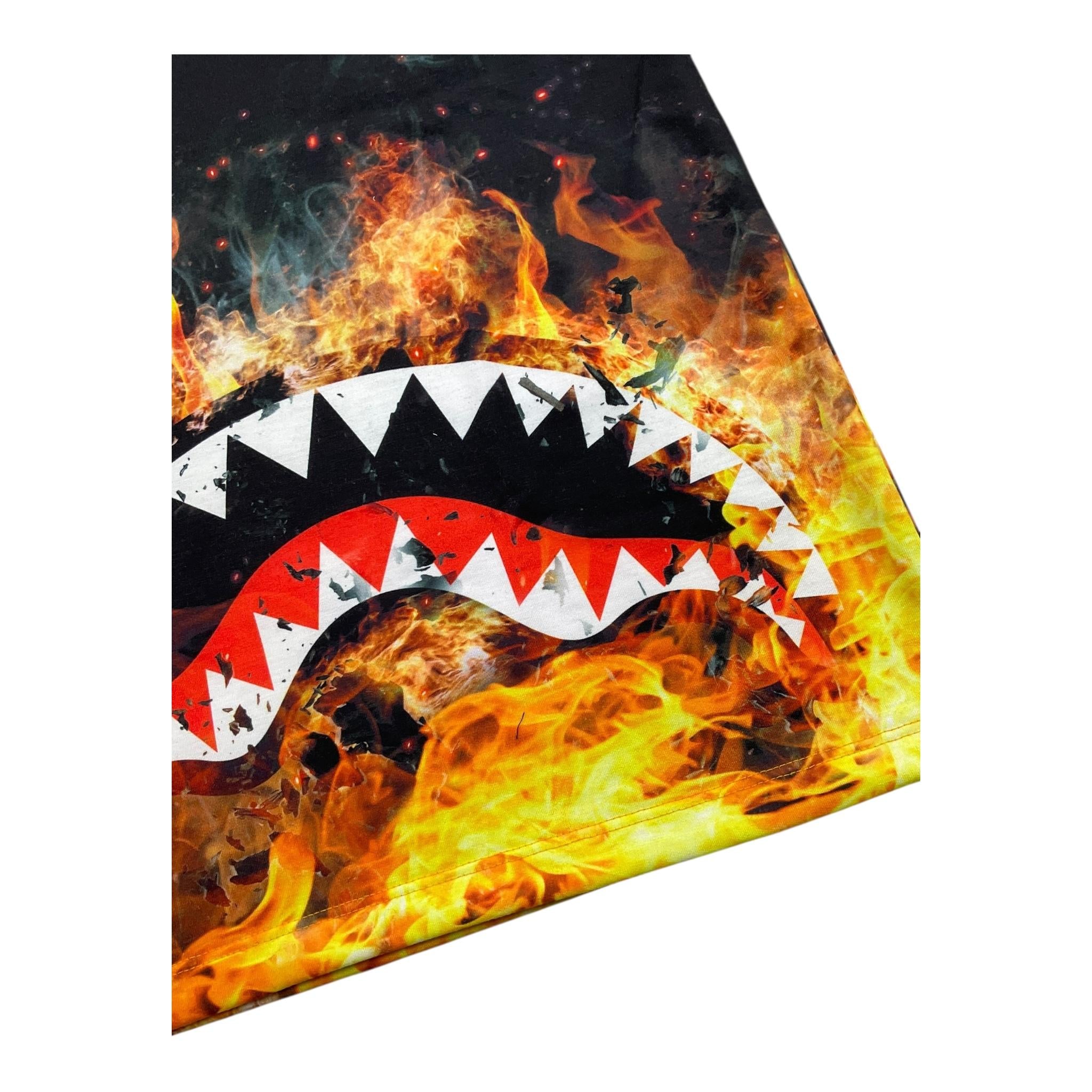 SPRAYGROUND t-shirt tinta unita girocollo con stampa Nero per Bambino SPY966 NERO SPRAYGROUND 