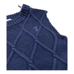 TRUSSARDI gilet in filo tinta unita Blu per Bambino TGA25034MA BLU TRUSSARDI 