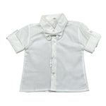 Isabel & Martinez Set Camicia-Papillion Tinta Unita per Neonato IM24B91 BIANCO ISABEL & MARTINEZ 