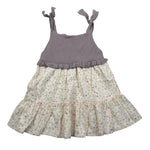 Wedoble Abito Giromanica Bicolore per Neonata V2505404A PANNA WEDOBLE 