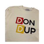 DONDUP shirt girocollo tinta unita con stampa logo Panna per Bambino DMTS009 PANNA DONDUP 