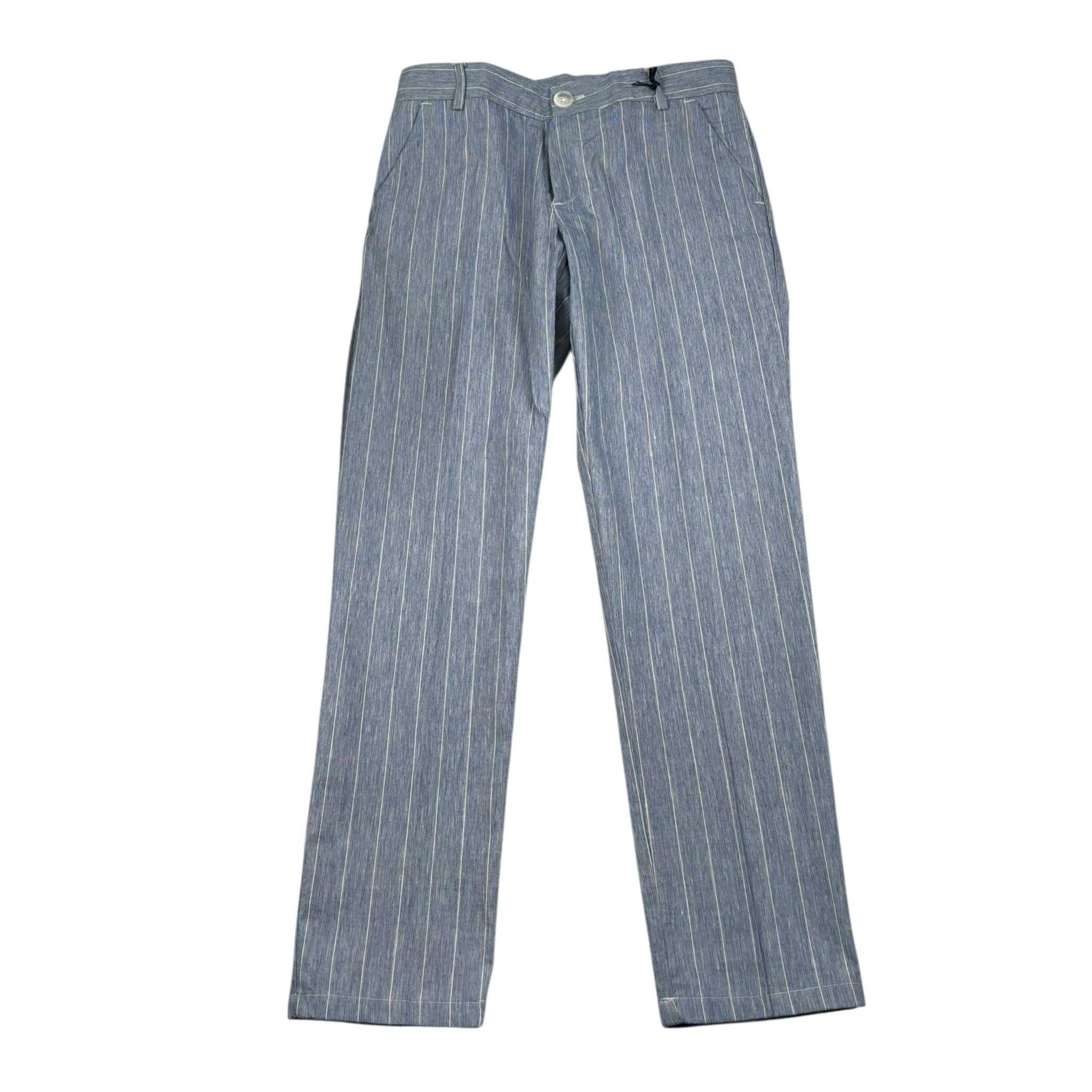 Manuel & Frank Pantalone Tinta Unita con Girovita Regolabile per Bambino MF1409B AZZURRO MANUEL & FRANK 