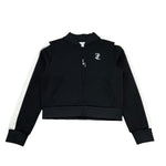 Juicy Couture Felpa con Zip Girocollo Tinta Unita per Bambina JBX6714 NERO JUICY COUTURE 
