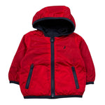 Jeckerson Giubbino Tinta Unita con Zip E Cappuccio per Neonato JN4015 ROSSO JECKERSON 