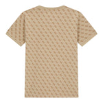 Guess T-Shirt Girocollo Tinta Unita con Stampa Logo per Bambino L4YI47J1314 BEIGE GUESS 