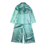 Just Cavalli Completo 2 Pezzi Giacca-Pantalone Tinta Unita per Bambina JGP26142JP VERDE ACQUA JUST CAVALLI 