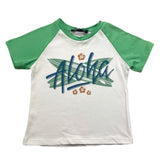 Please T-Shirt Girocollo Tinta Unita Con Maniche In Contrasto Bianco Per Neonato