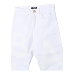 BALMAIN pantalone tinta unita con logo Panna per Bambino BU6P30 PANNA BALMAIN 