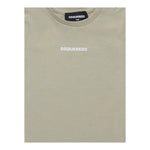 Dsquared2 T-Shirt Girocollo Tinta Unita con Stampa per Bambino DQ2853J BEIGE DSQUARED2 