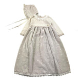 Paz Rodriguez Set Einfarbiges Kleid - Beige Mütze Für Baby Mädchen