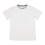 STELLA McCARTNEY t-shirt tinta unita con profili in contrasto Bianco per Bambino TV8P71 BIANCO STELLA McCARTNEY 