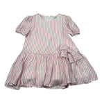 M+E' Abito Mezza Manica Fantasia A Righe per Bambina UE1820 BIANCO/ROSA M+E' 