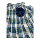 PICCOLA LUDO abito tinta unita con fantasia quadri Bianco per Neonata BS9WB034N BIANCO PICCOLA LUDO 