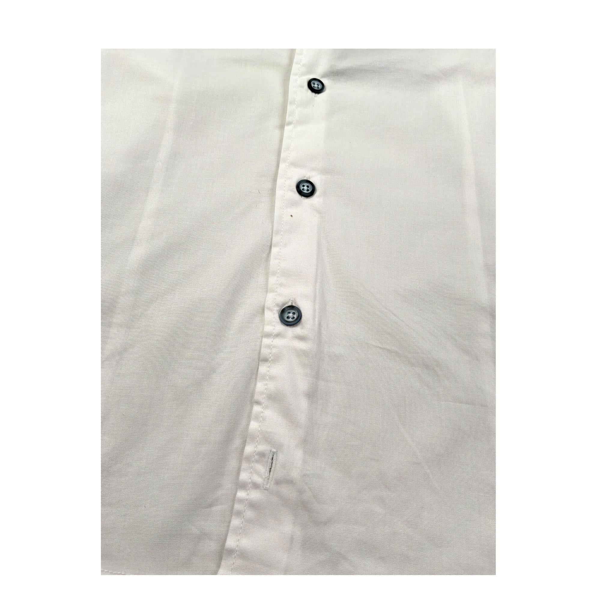 Manuel & Frank Camicia Manica Lunga Tinta Unita per Bambino MF3306B BIANCO MANUEL & FRANK 