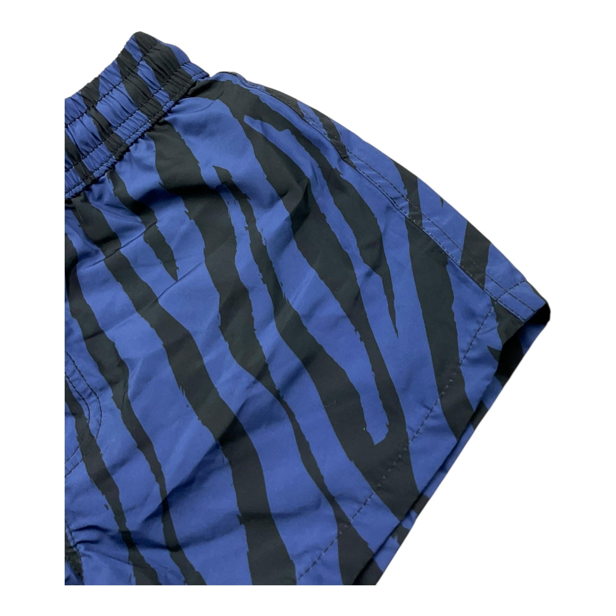 Paolo Pecora Costume Modello Boxer Tinta Unita con Fantasia A Righe per Bambino PP200111 BLU PAOLO PECORA 