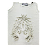 Just Cavalli Canotta Girocollo Tinta Unita con Trafori per Bambina JGP26135CN AVORIO JUST CAVALLI 