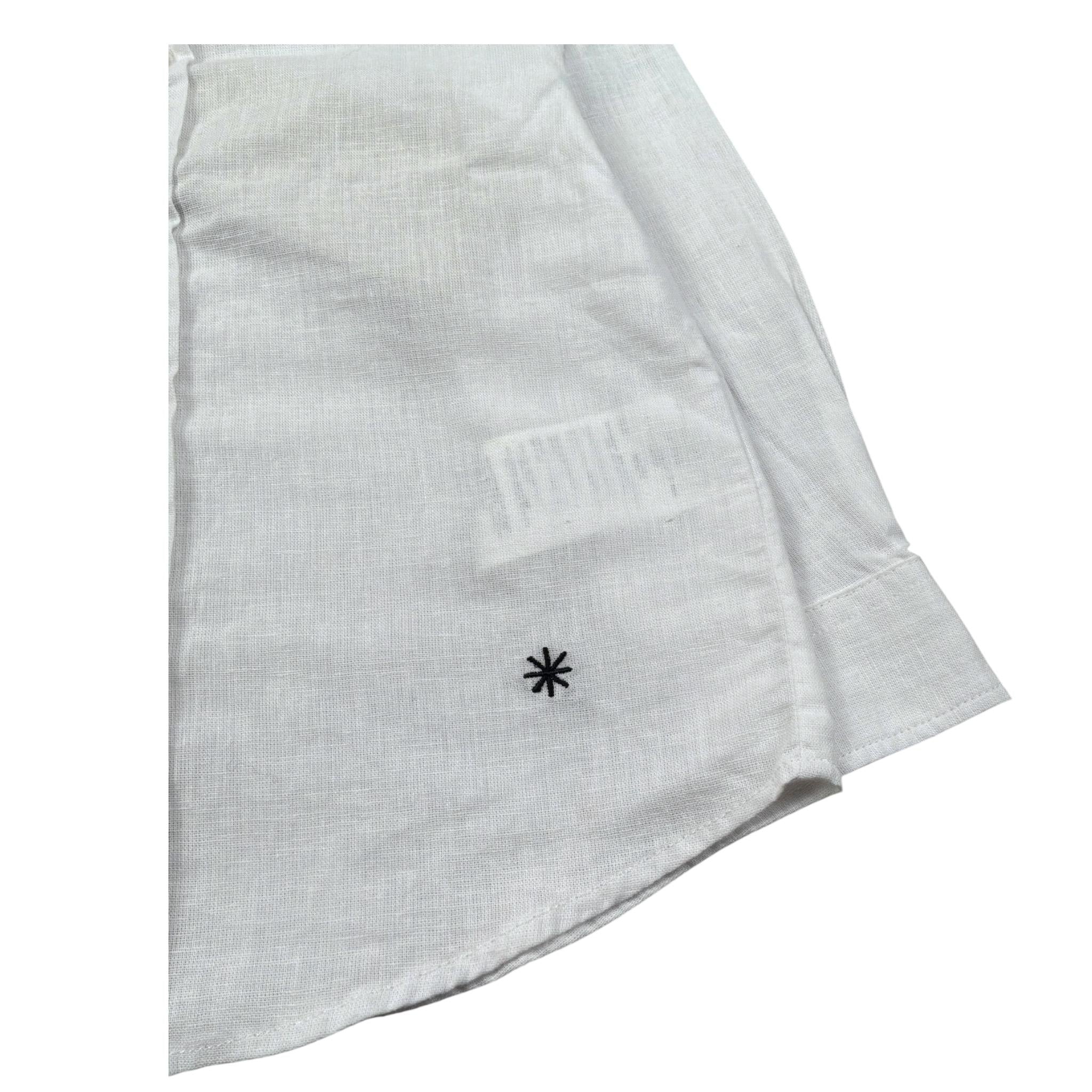 Manuel Ritz Camicia Manica Lunga Tinta Unita per Neonato MR3088 BIANCO MANUEL RITZ 