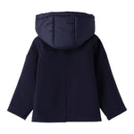 SARABANDA cappotto tinta unita con zip e cappuccio Blu per Neonato 0A284N BLU SARABANDA 