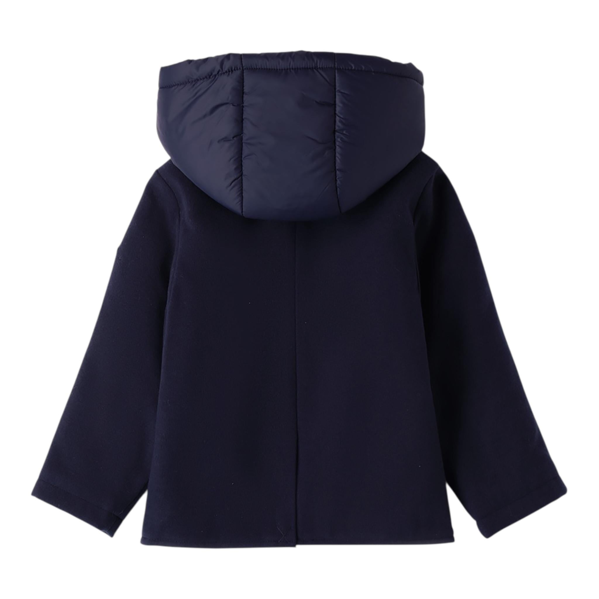 SARABANDA cappotto tinta unita con zip e cappuccio Blu per Neonato 0A284N BLU SARABANDA 