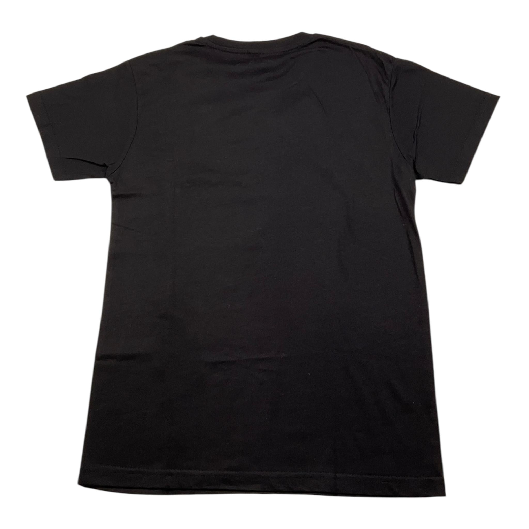 RESELL APPAREL t-shirt girocollo tinta unita cn stampa Nero per Bambino KTBK NERO RESELL APPAREL 