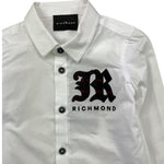 JOHN RICHMOND camicia tinta unita con logo Bianco per Neonato RIA25063CA BIANCO JOHN RICHMOND 