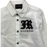 JOHN RICHMOND camicia tinta unita con logo Bianco per Neonato RIA25063CA BIANCO JOHN RICHMOND 