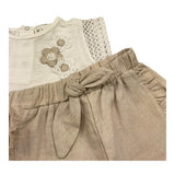 Lalalu' Completo 2 Pezzi Canotte-Short per Neonata CCTL0011P BIANCO/BEIGE LALALU' 