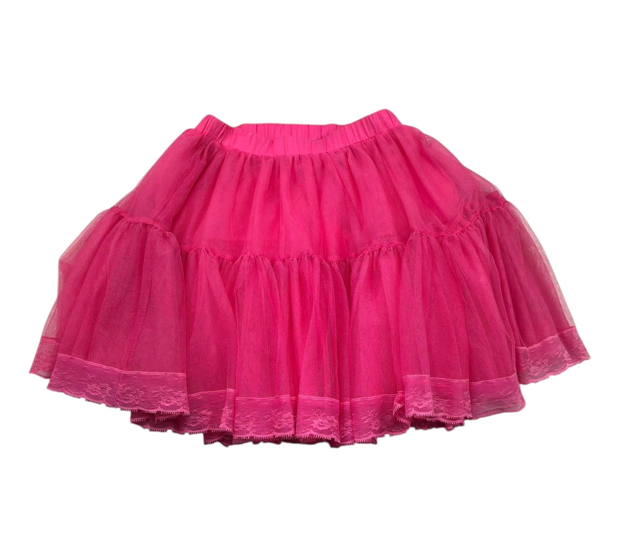 Monnalisa Gonna Tinta Unita In Tulle per Bambina 195709 FUXIA MONNALISA 