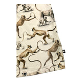 Molo T-Shirt Girocollo Tinta Unita Con Stampe Scimmie Panna Per Neonato